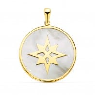 Médaille Etoile Polaire Nacre (Or Jaune)