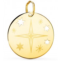 Médaille Rose des vents (Or Jaune)