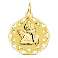 Médaille Ange contour ajouré (Or Jaune 9K)