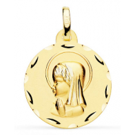 Médaille Vierge Enfant (Or Jaune 9K)