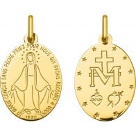 Médaille Vierge Miraculeuse moderne (Or Jaune 9K)