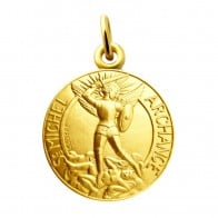 Médaille Archange Saint Michel (Plaqué Or)