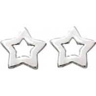Boucles d'oreilles Etoile ajourée (Argent)