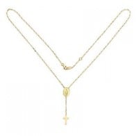Collier Croix et Vierge Miraculeuse (Or Jaune)