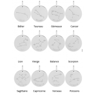 Médaille Zodiaque Constellations (Argent)