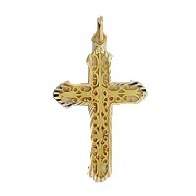 Croix brodée (Or jaune)