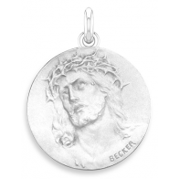 Médaille Christ Ecce Homo 18mm (Argent)