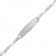 Gourmette bapteme figaro (argent)
