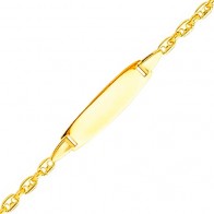 Gourmette bébé Grain de Café (Or jaune)