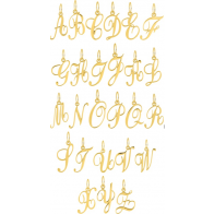 Pendentif Initiale (Or Jaune 9K)