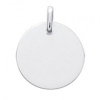 Médaille Jeton d'Or 18 mm (Or Blanc 18K)