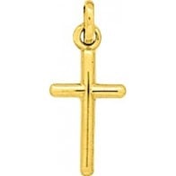 Pendentif la petite Croix Fil rond (Or Jaune)