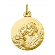 Médaille Saint Joseph Protecteur (Or Jaune 9K)