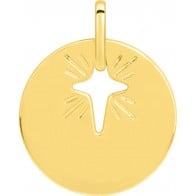 Médaille Etoile Scintillante ajourée (Or Jaune)