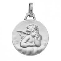 Médaille Ange (Or Blanc)