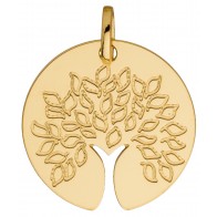 Médaille Arbre de Vie tronc ajouré (Or jaune)