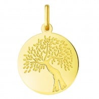 Médaille Arbre de la Vie les 4 saisons : été (Or Jaune)