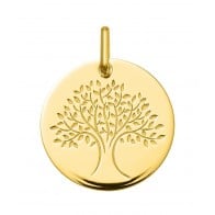 Médaille Arbre de Vie brillant (Or Jaune)