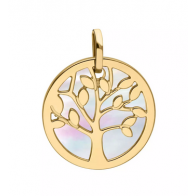 Médaille Arbre de Vie Nacrée (Or jaune 9K)