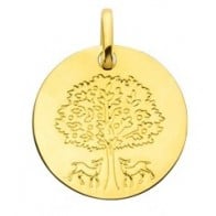 Médaille l'arbre de vie protecteur (Or Jaune)