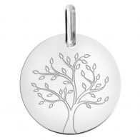 Médaille jeune arbre de vie (Or Blanc)