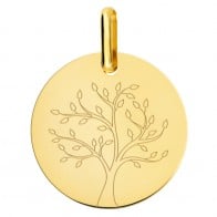 Médaille arbre de vie stylisé (Or jaune 9K)