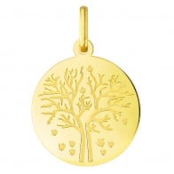 Médaille Arbre de la Vie les 4 saisons : automne (Or Jaune)