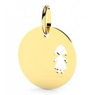 Médaille Bambine Ajourée (Or Jaune)