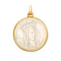 Médaille Notre Dame de Paris en nacre
