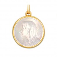 Médaille Vierge au Voile en nacre