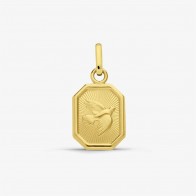 Mini Médaille Colombe Octogonale Augis (Or Jaune)