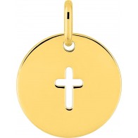 Médaille Croix ajourée (Plaqué or)