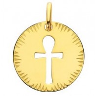 Médaille Croix Egyptienne ajourée rayonnante (Or Jaune)