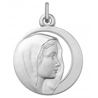 Médaille de la Vierge ajourée 1/2 lune (argent)