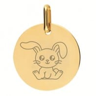 Médaille Petit Lapin (Or Jaune 9K)