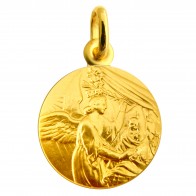 Médaille Ange et l'Enfant (Or Jaune)