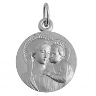 Médaille Vierge et l'enfant au buste (Argent)