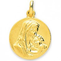 Médaille Vierge à l'Enfant (or jaune)