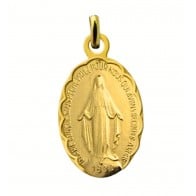 Médaille Vierge miraculeuse Festonnée (Plaqué Or)
