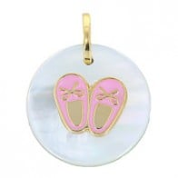 Médaille Nacre Chaussons (Or Jaune)