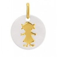 Médaille Nacre fille (Or Jaune)