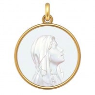 Médaille Vierge Jeune (Or & Nacre)