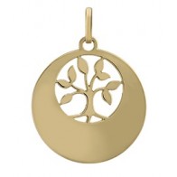 Médaille ronde Arbre de Vie ajouré (Or Jaune 9K)