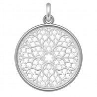 Médaille Rosace de la Sainte-Chapelle (Argent & Nacre)
