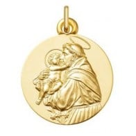 Médaille Saint-Antoine de Padoue, le Docteur (Or Jaune 9K)