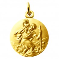 Médaille Saint Christophe et l'enfant Jésus (Vermeil)