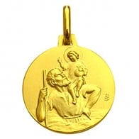 Médaille Saint-Christophe (or jaune)