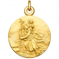 Médaille Saint Christophe (Plaqué Or)