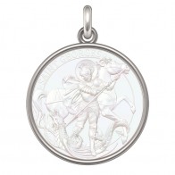 Médaille Saint-Georges (Argent & Nacre)