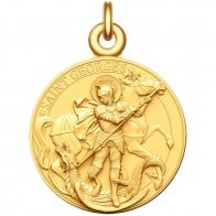 Médaille Saint-Georges (Plaqué Or)